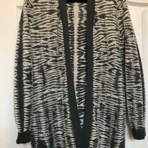 All Saints size medium long duster wool sweater